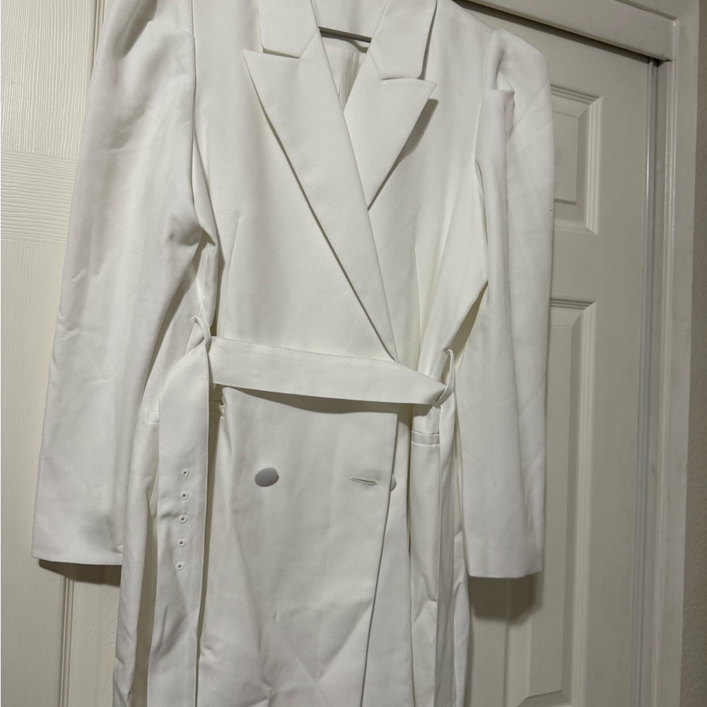 Express White Blazer Coat